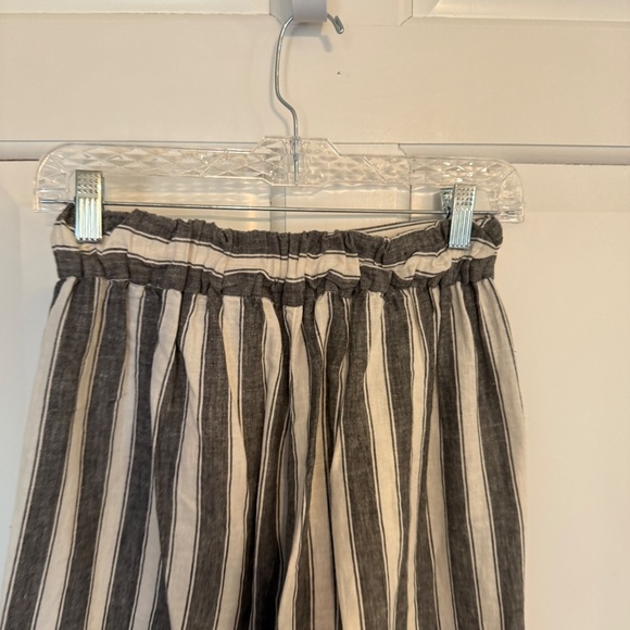 Madewell Huston Linen Wide Leg Pull On Crop Pants 45123 - Picture 6 of 14